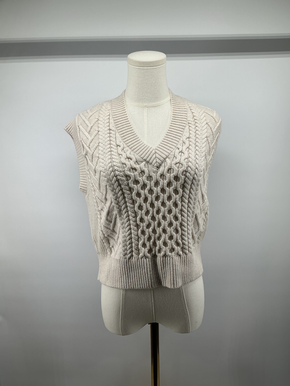 Australian Merino Wool Cable Sweater Vest